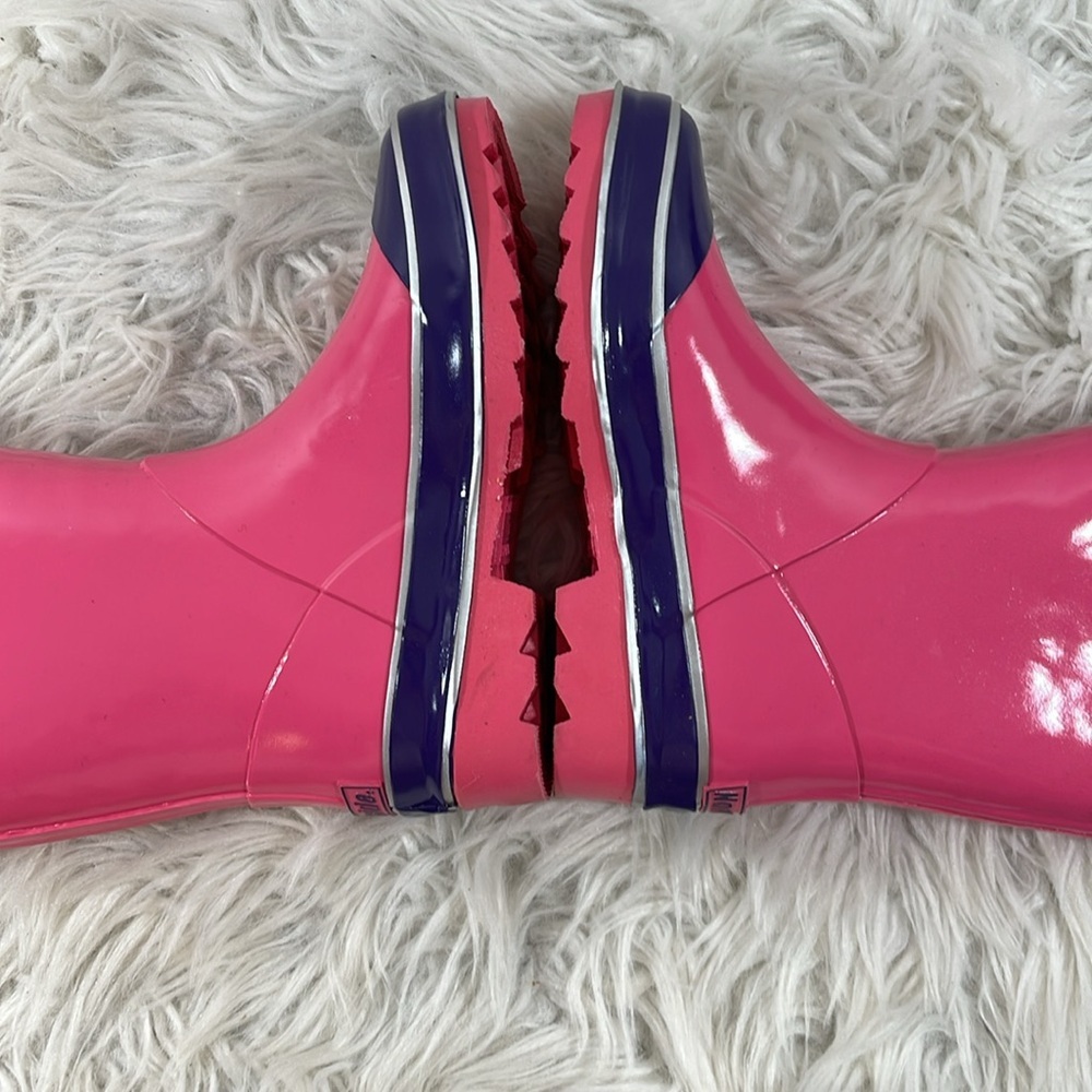 Northside Little Girls' Classic Solid Rainboot Pink / Purple Slip On Size 12 NEW - Picture 8 of 16